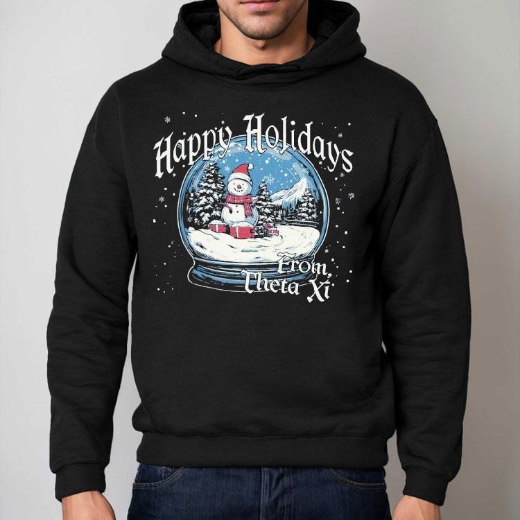 Theta Xi Happy Holidays From Christmas Shirt