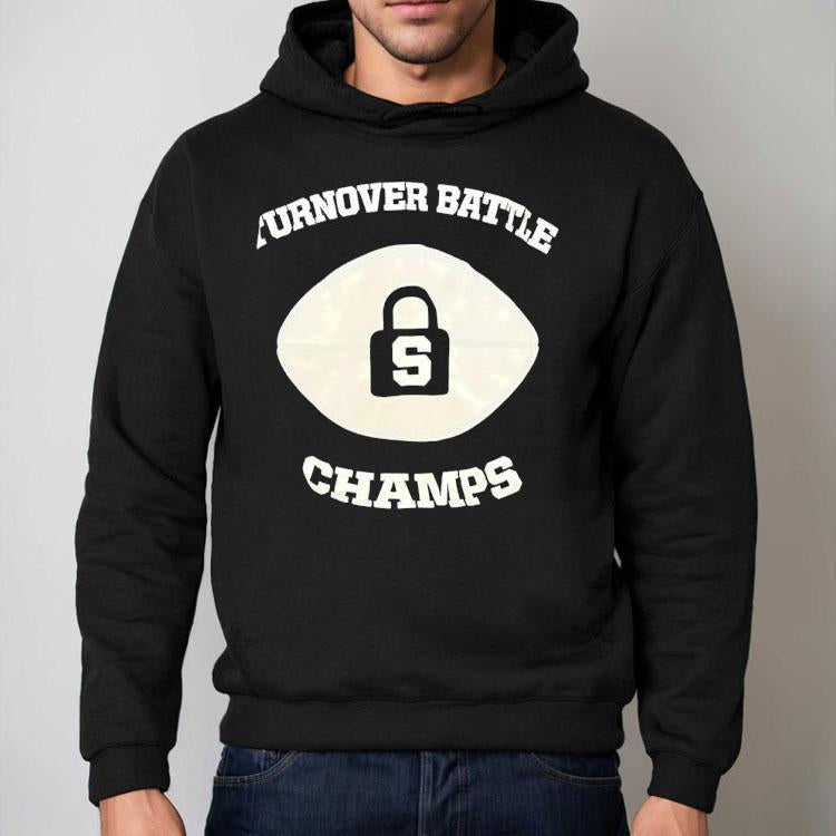 Turnover Battle Champs Football Lock Shirt