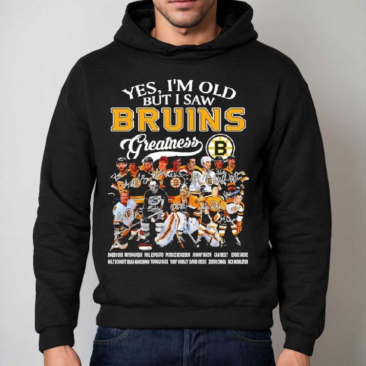 Yes I'm Old But I Saw Boston Bruins Players Greatness Collection Shirt