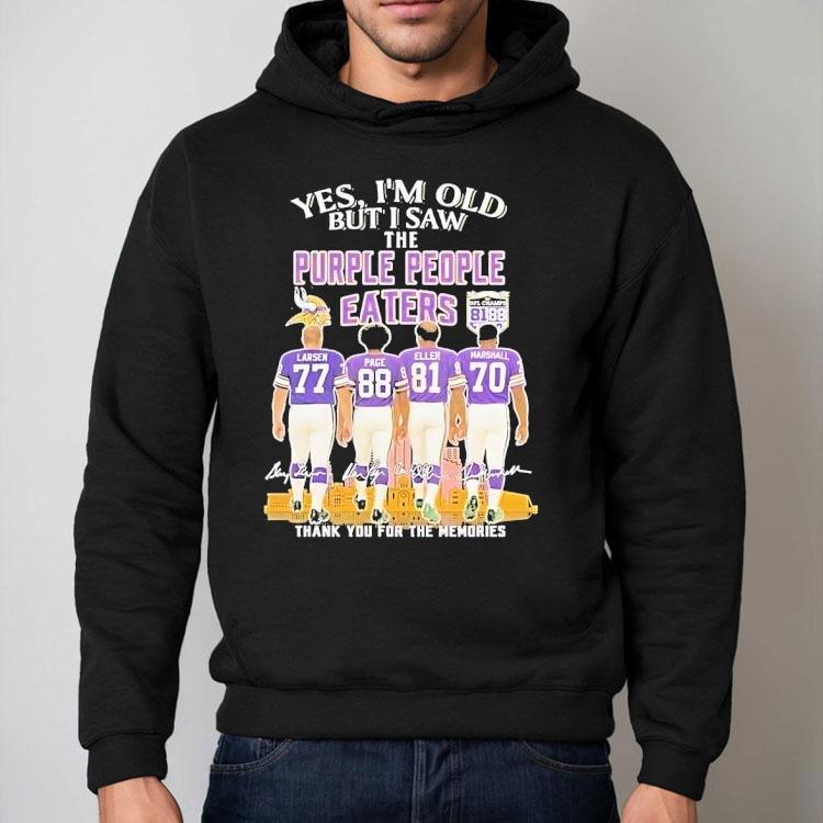 Yes I'm Old But I Saw Minnesota Vikings The Purple People Eaters Shirt