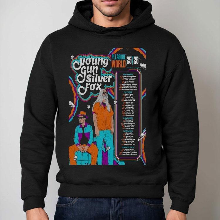 Young Gun Silver Fox Pleasure World Fall Tour 2026 Dates Shirt