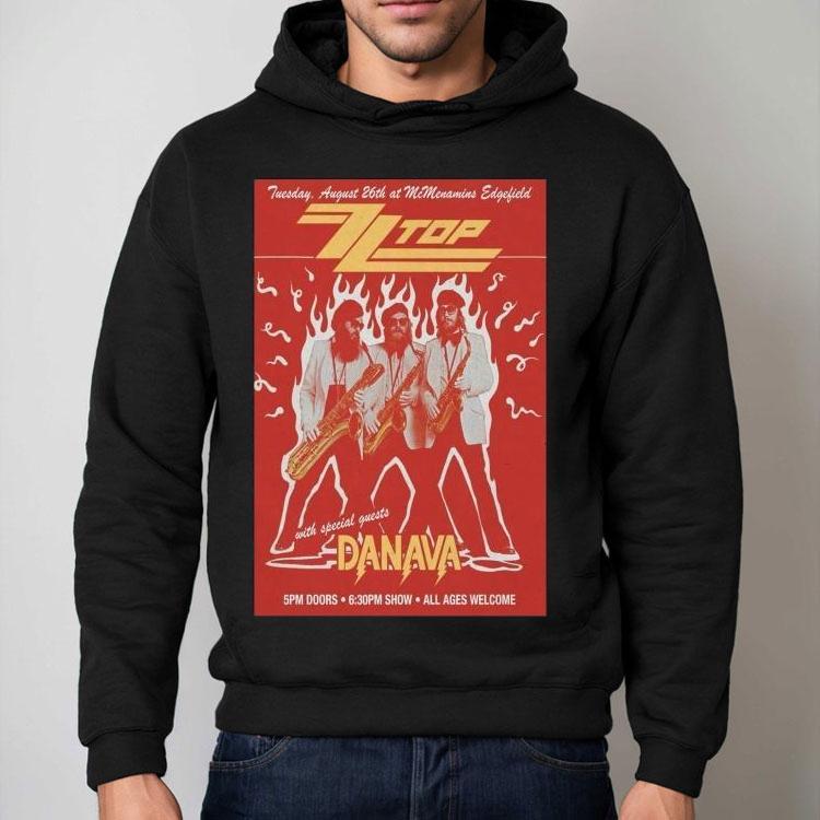 Zztop All Ages Welcome Danava Tour 2025 Shirt