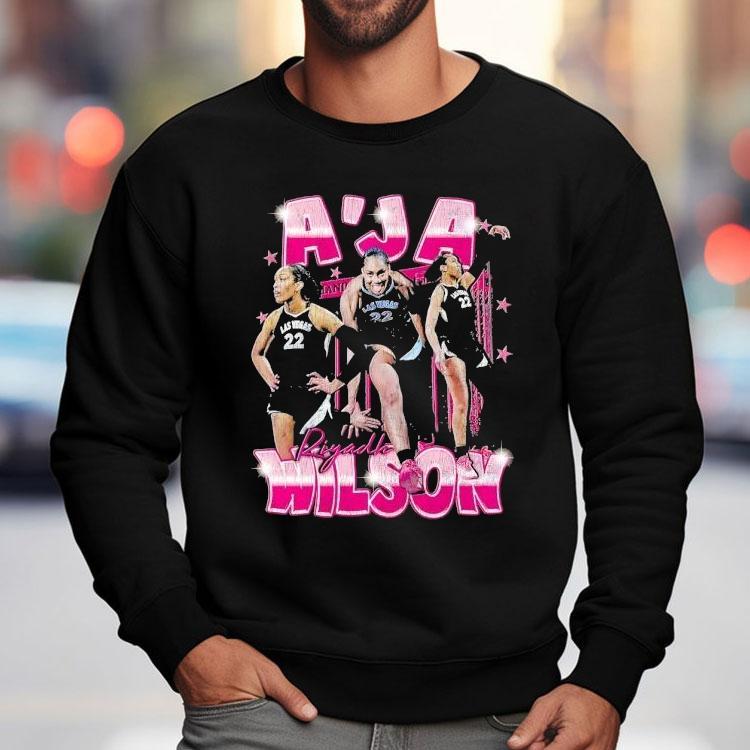 A'ja Wilson Riyadh Las Vegas Aces Basketball Graphic Shirt