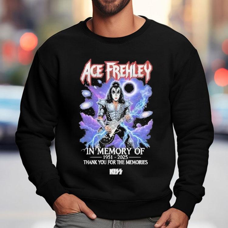 Ace Frehley In Memory Of 1951-2025 Thank You For The Memories Shirt