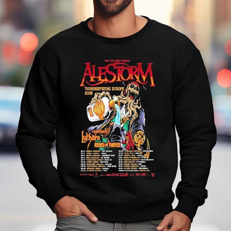 Alestorm East Thunderfisting European Tour 2025 Shirt