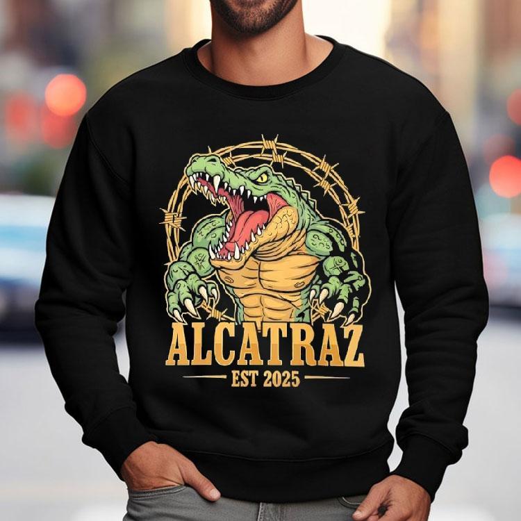 Alligator Alcatraz Muscle Florida Everglades Est 2025 Shirt