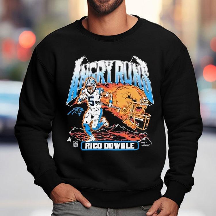 Angry Runs 2025 Panthers Rico Dowdle Shirt