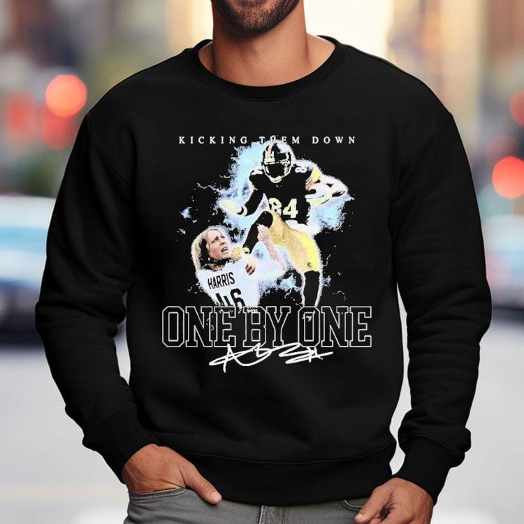 Antonio Brown Kamala Harris Kicking Them Down One By One Shirt