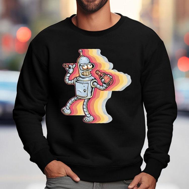 Bender From Futurama Sick Of Non Robots Shirt