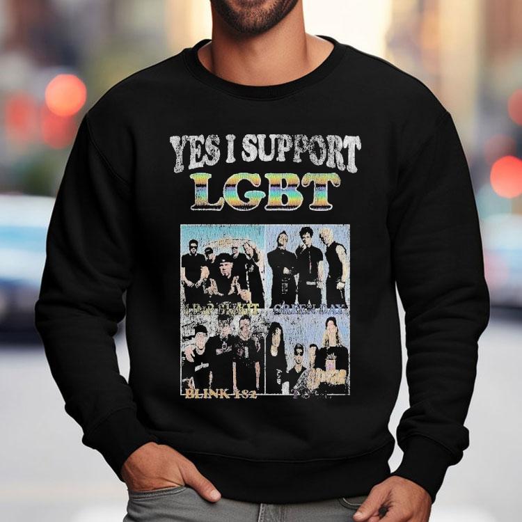Blink-182 Yes I Support Lgbt Shirt
