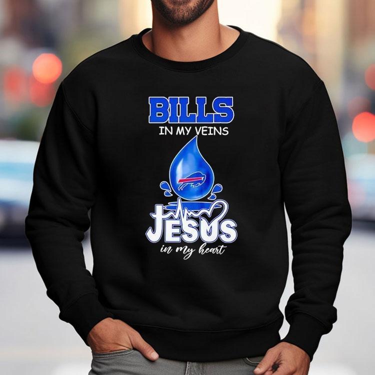 Buffalo Bills My Veins Jesus In My Heart Shirt