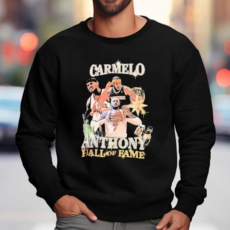 Carmelo Anthony Hall Of Fame New York Knicks Basketball Shirt