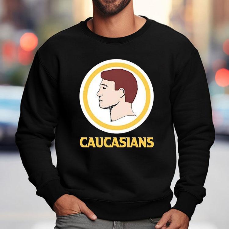 Caucasians Style Washington Commanders Logo Parody Shirt