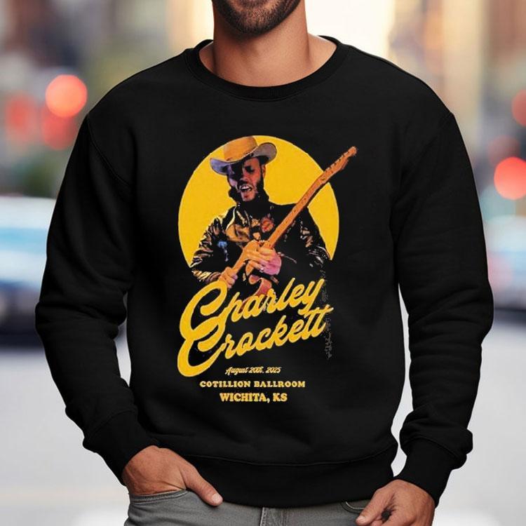 Charley Crockett Tour 2025 At The Cotillion Ballroom In Wichita Ks On August 20 Western Shirt
