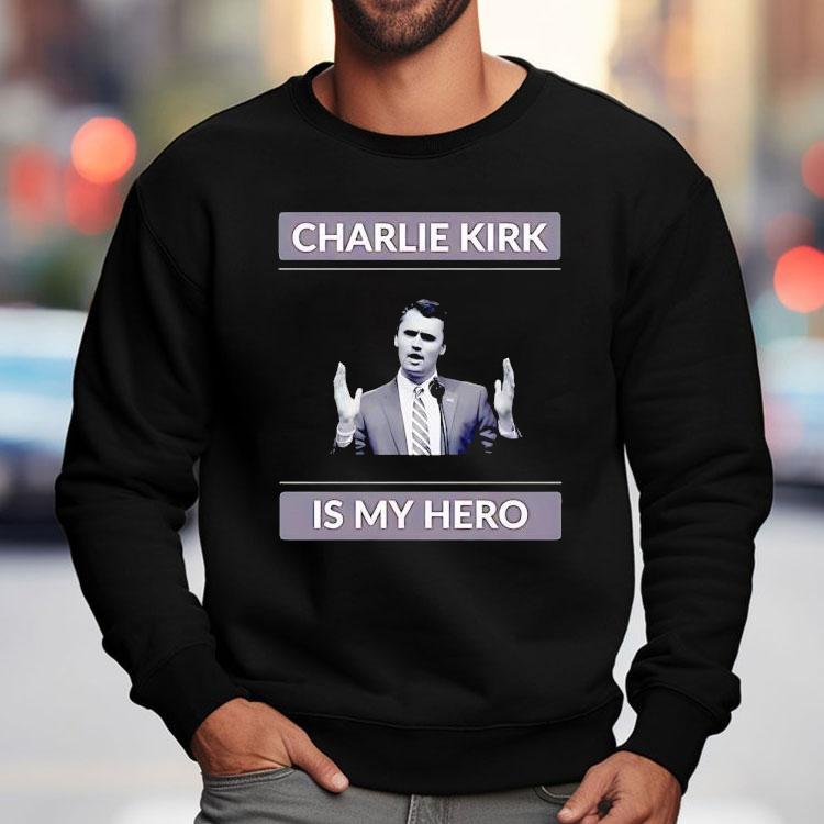 Charlie Kirk Is My Hero Usa Portrait Shirt