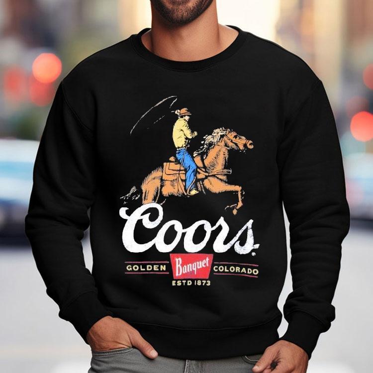 Coors Banquet Rodeo Cowboy Est 1873 Shirt