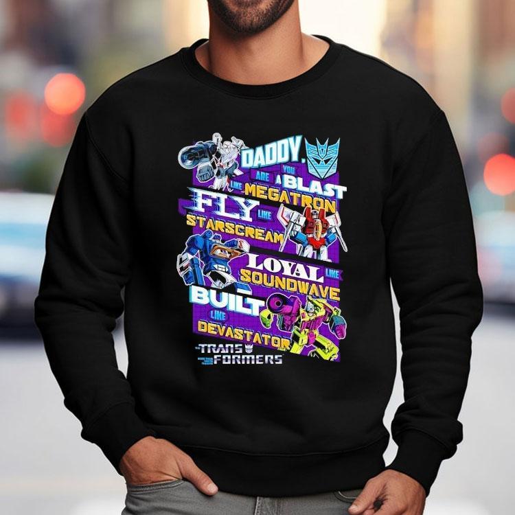Decepticons Father's Day Transformers Megatron Starscream Soundwave Devastator Shirt