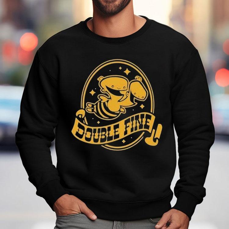 Double Fine Golden Two-headed Baby Shirt