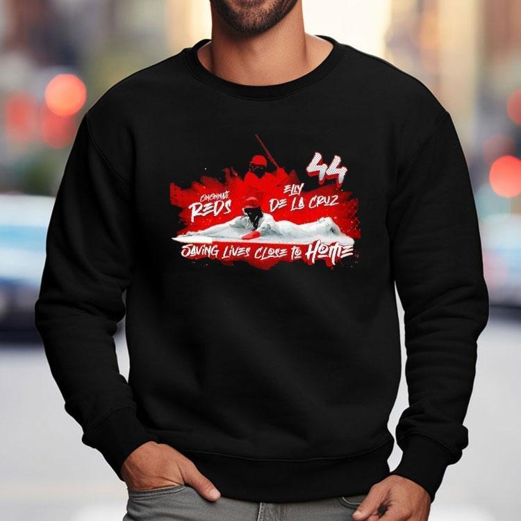 Elly De La Cruz Saving Lives Close To Home Cincinnati Reds Baseball Shirt