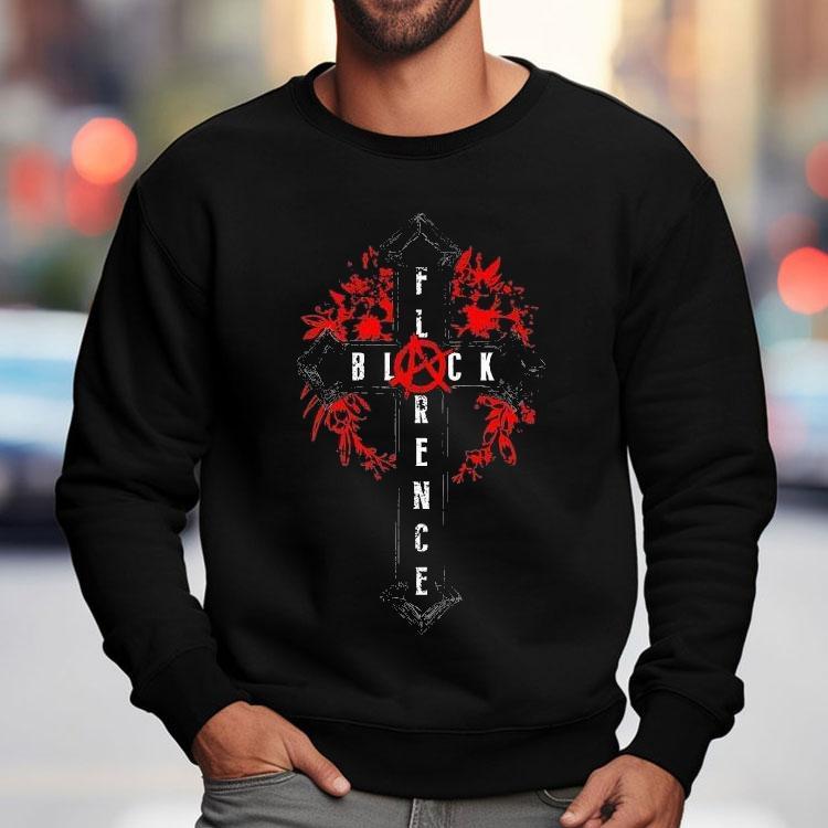 Florence Black Cross Shirt
