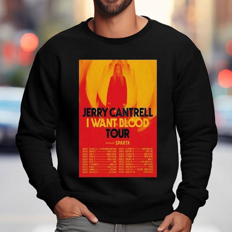 Jerry Cantrell I Want Blood Tour 2025 Dates Aug Sept Shirt