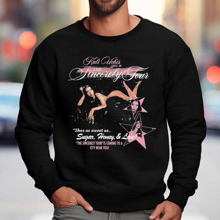 Kali Uchis Stars In The Sincerely Tour 2025 She's As Sweet As Sugar Honey And Love The Sincerely Tour Is Coming To A City Near You Shirt