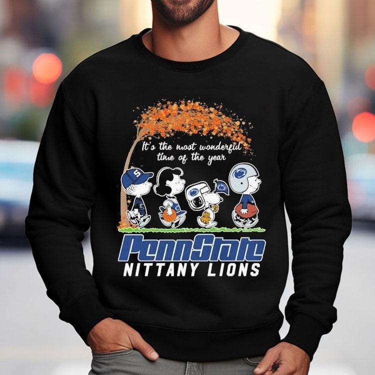 Snoopy The Peanuts Penn State Nittany Lions It's The Most Wonderful Time Of The Year Shirt
