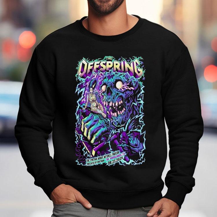 The Offspring The Woodlands, Tx 08 23 2025 Tour Shirt