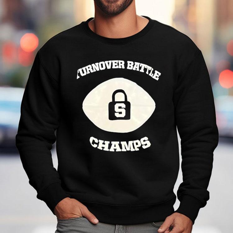 Turnover Battle Champs Football Lock Shirt