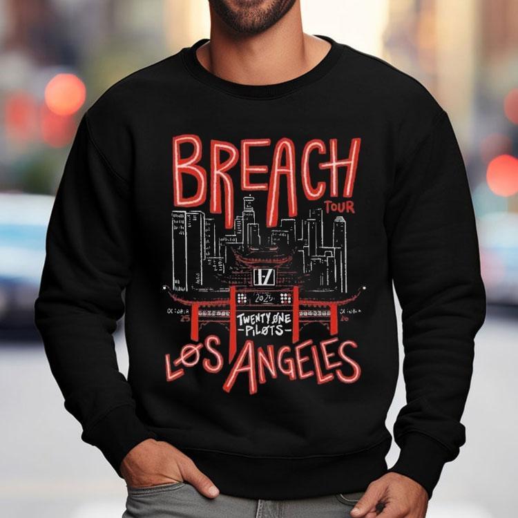 Twenty One Pilots Breach Tour 2025 Los Angeles Shirt