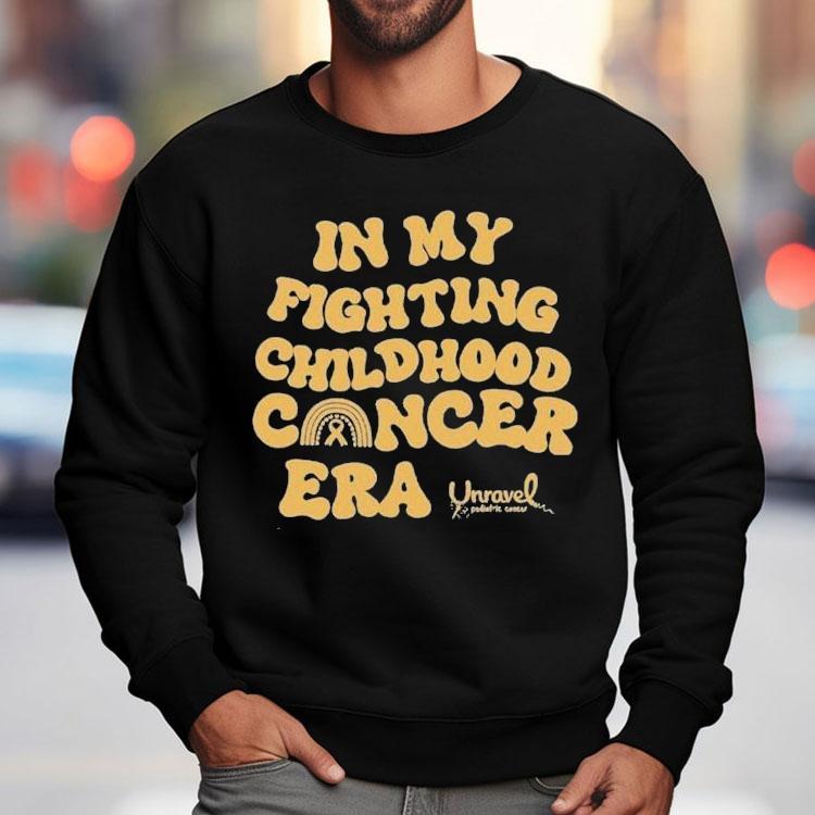 Unravel Pediatric Breast Cancer In My Fighting Childhood Cancer Era Shirt