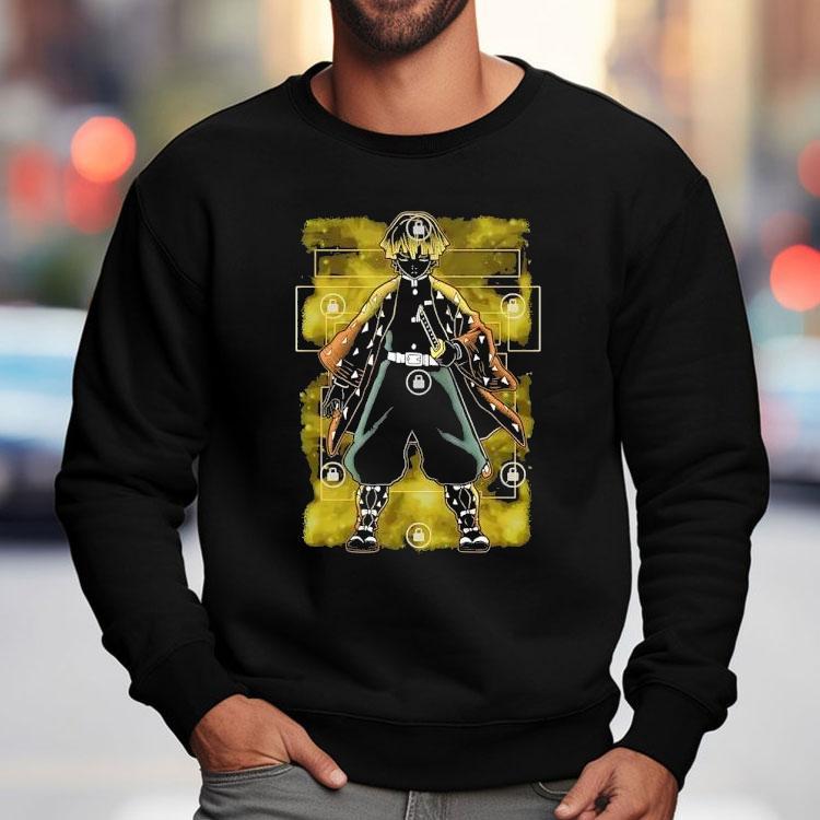 Zenitsu Agatsuma From Demon Slayer Kimetsu No Yaiba Shirt