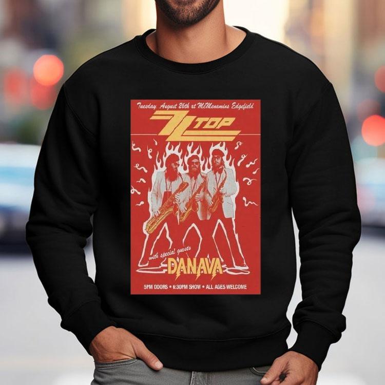 Zztop All Ages Welcome Danava Tour 2025 Shirt